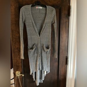 Free People beach ribbed cardigan. Lightweight perfect layering piece Small